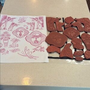 Asian-Inspired Rubber Stamp Set